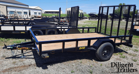 New 2024 DOOLITTLE TRAILER MFG 84" x12' Utility Trailer Utility Trailer