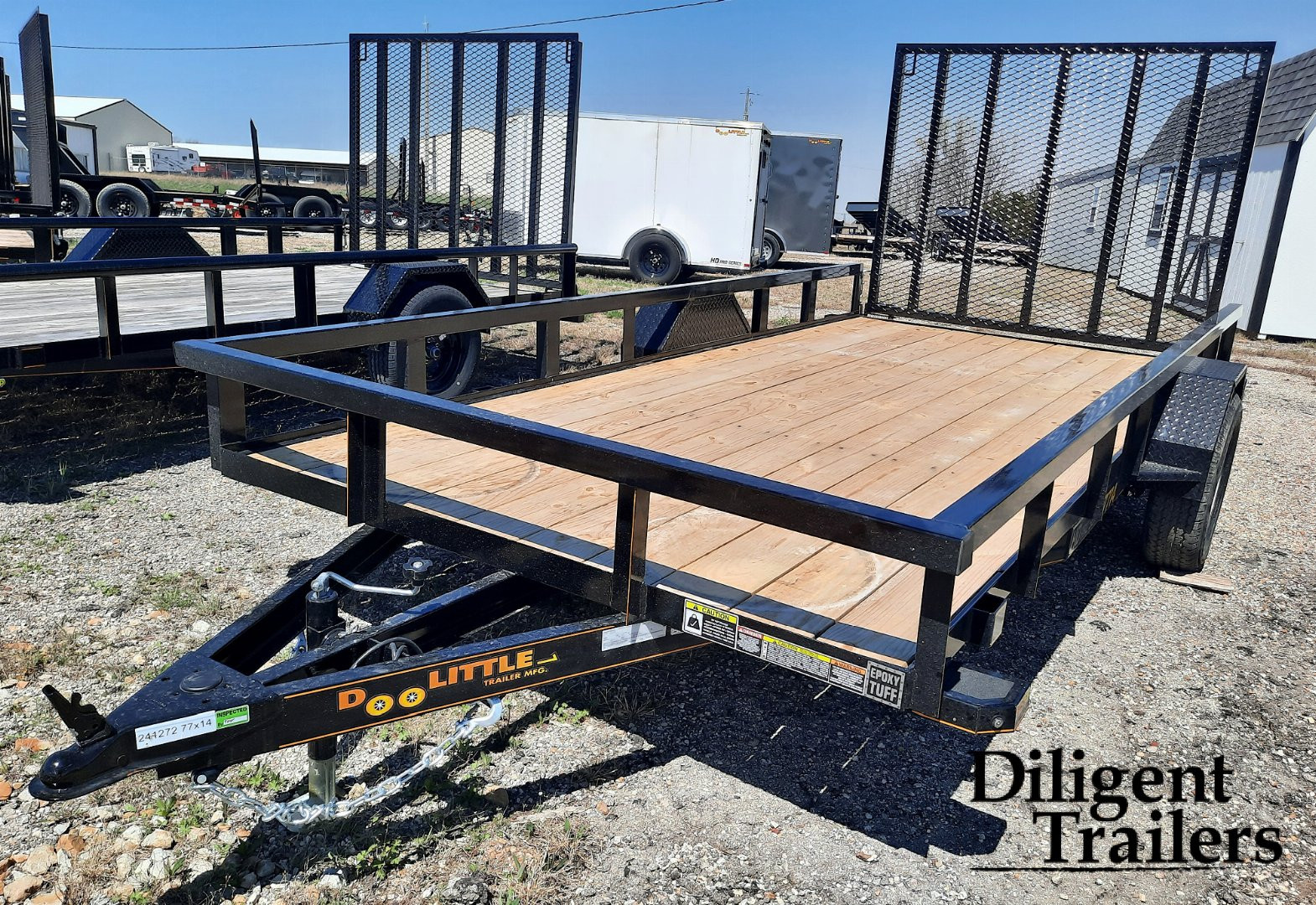 New 2024 DOOLITTLE TRAILER MFG 77 x14' Utility Trailer Utility Trailer