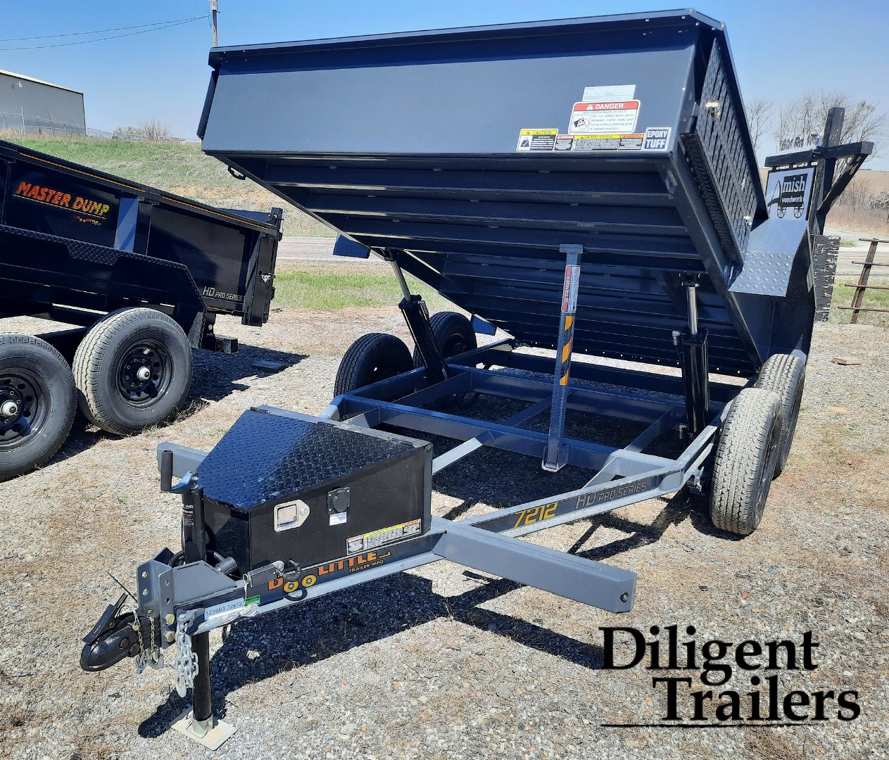 New 2024 DOOLITTLE TRAILER MFG 72" x12' Micro Dump Trailer
