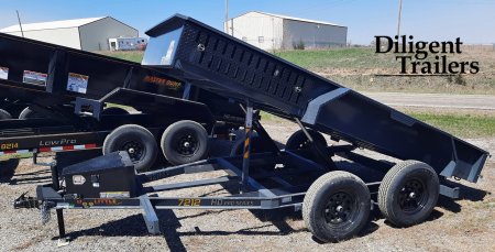 New 2024 DOOLITTLE TRAILER MFG 72" x12' Micro Dump Trailer