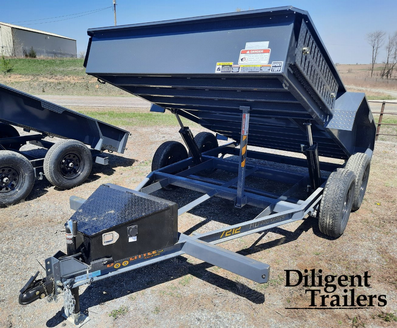 New 2024 DOOLITTLE TRAILER MFG 72" x12' Micro Dump Trailer Dump Trailer