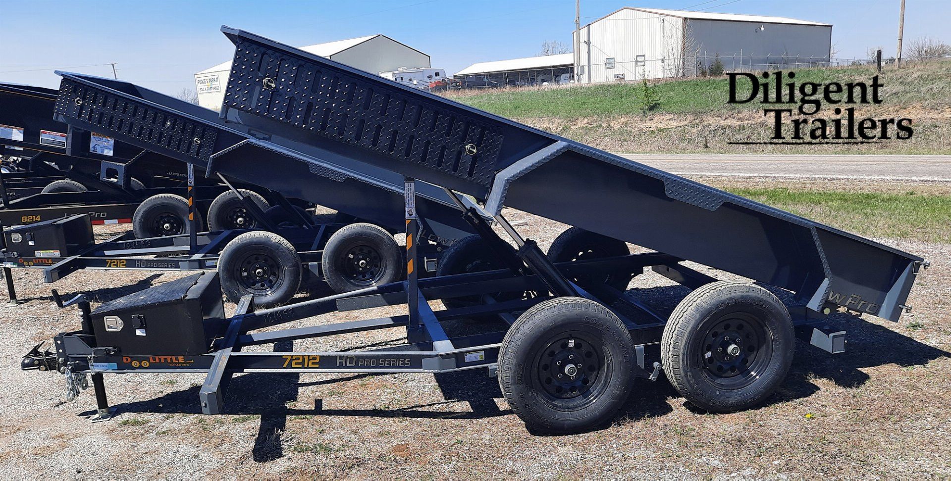 New 2024 DOOLITTLE TRAILER MFG 72" x12' Micro Dump Trailer Dump Trailer