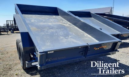 New 2024 DOOLITTLE TRAILER MFG 72" x12' Micro Dump Trailer Dump Trailer