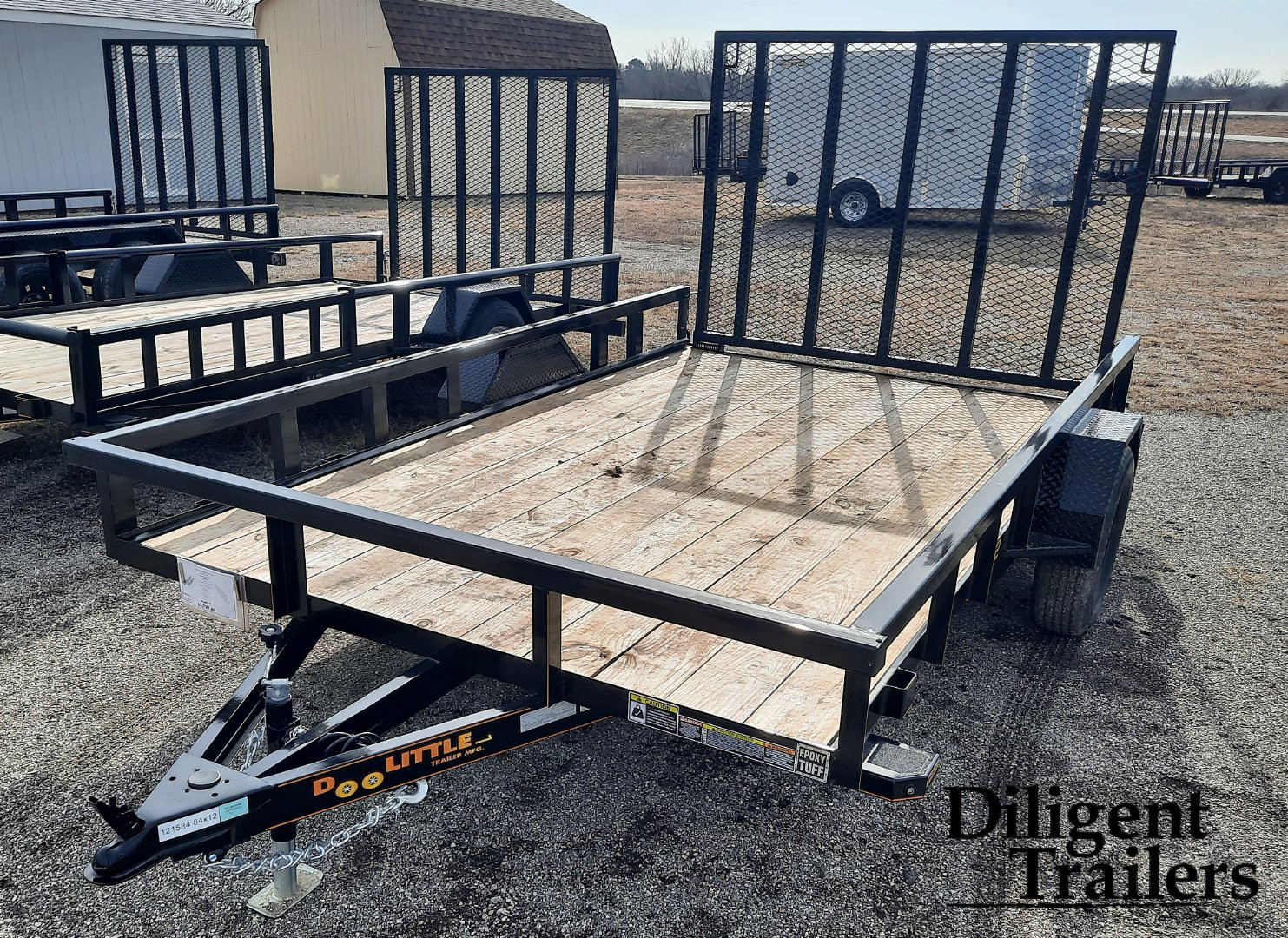 New 2024 DOOLITTLE TRAILER MFG 84" x12' Utility Trailer Utility Trailer
