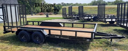 New 2025 DOOLITTLE TRAILER MFG 77 x16' Utility Trailer