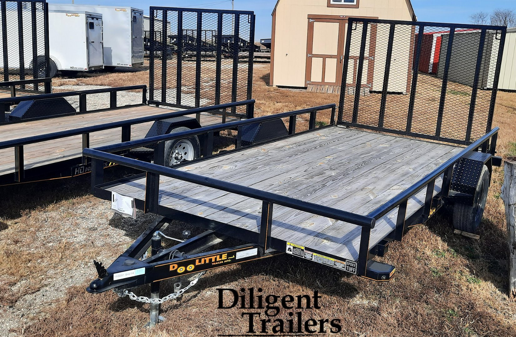 New 2024 DOOLITTLE TRAILER MFG 84" x14' Utility Trailer