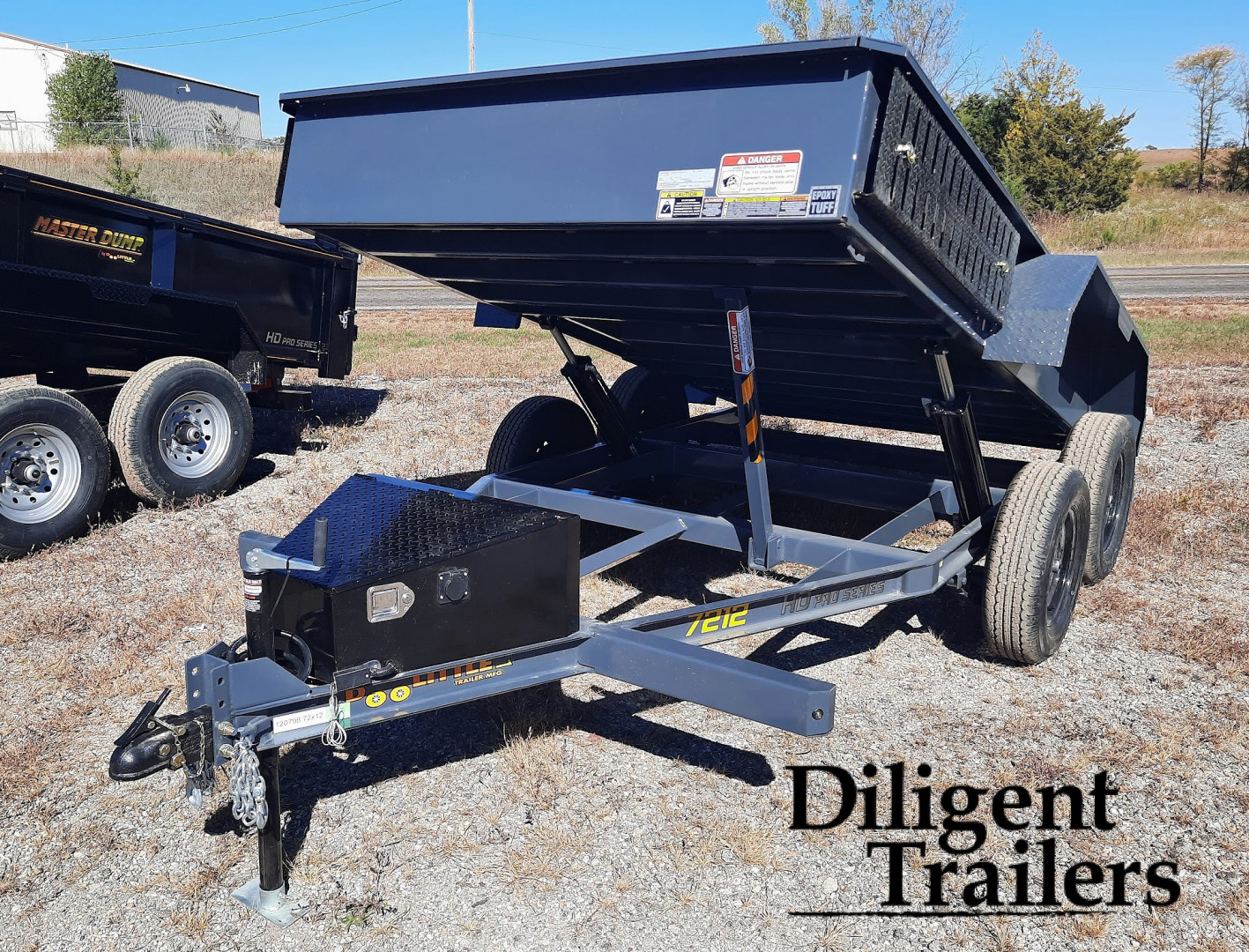 New 2024 DOOLITTLE TRAILER MFG 72" x12' Micro Dump Trailer Dump Trailer