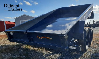 New 2024 DOOLITTLE TRAILER MFG 72" x12' Micro Dump Trailer Dump Trailer