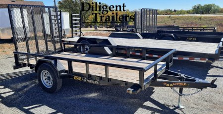 New 2024 DOOLITTLE TRAILER MFG 66" x12' Utility Trailer Utility Trailer