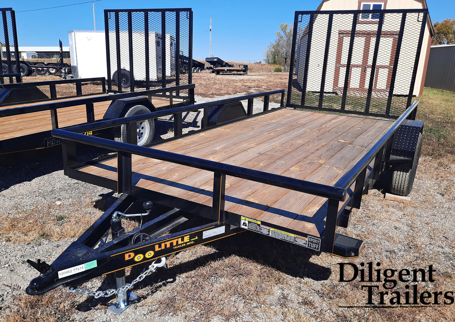New 2024 DOOLITTLE TRAILER MFG 77 x14' Utility Trailer Utility Trailer