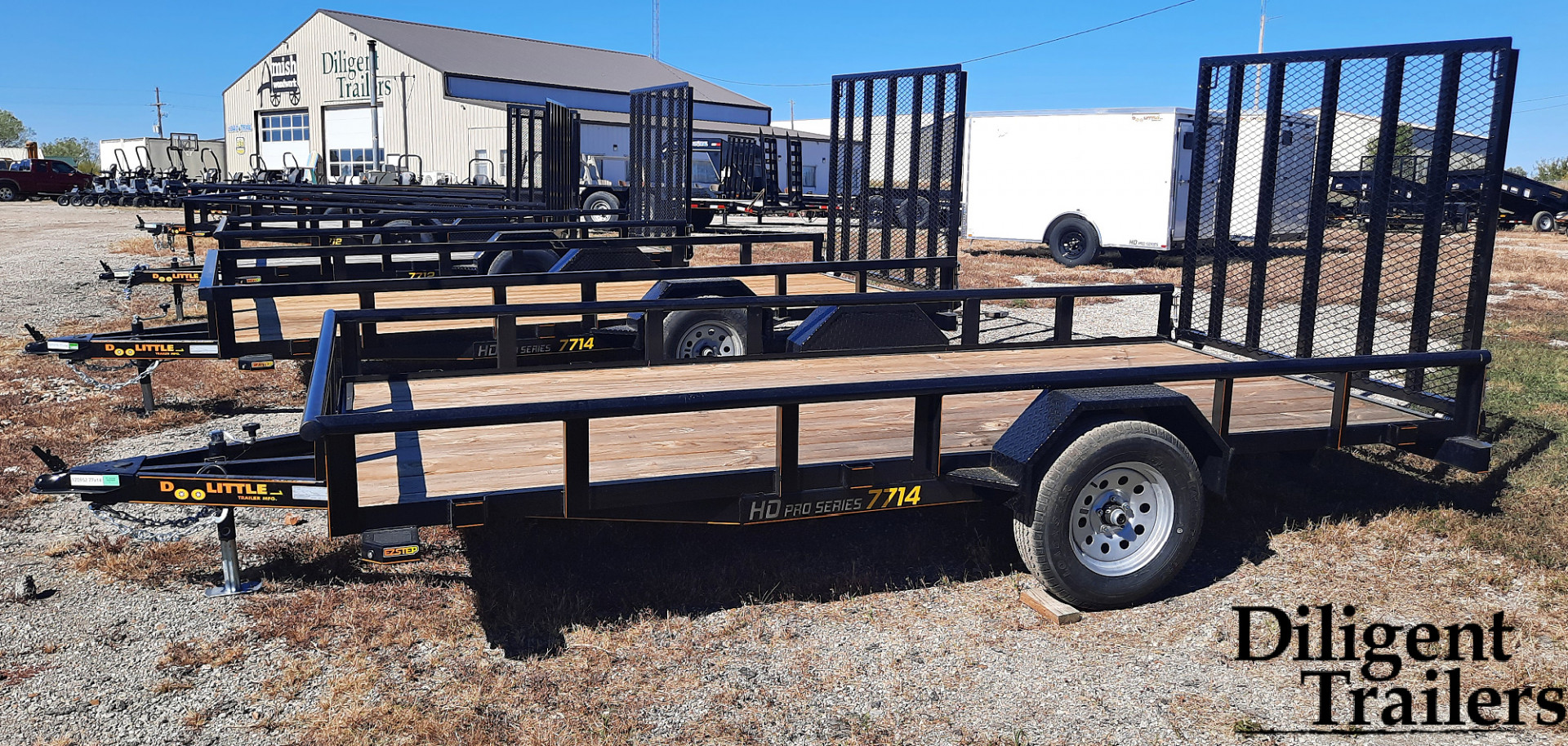 New 2024 DOOLITTLE TRAILER MFG 77 x14' Utility Trailer Utility Trailer