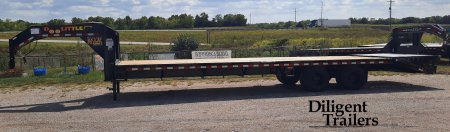 New 2024 DOOLITTLE TRAILER MFG 102" x32' Gooseneck Deckover Equipment Trailer