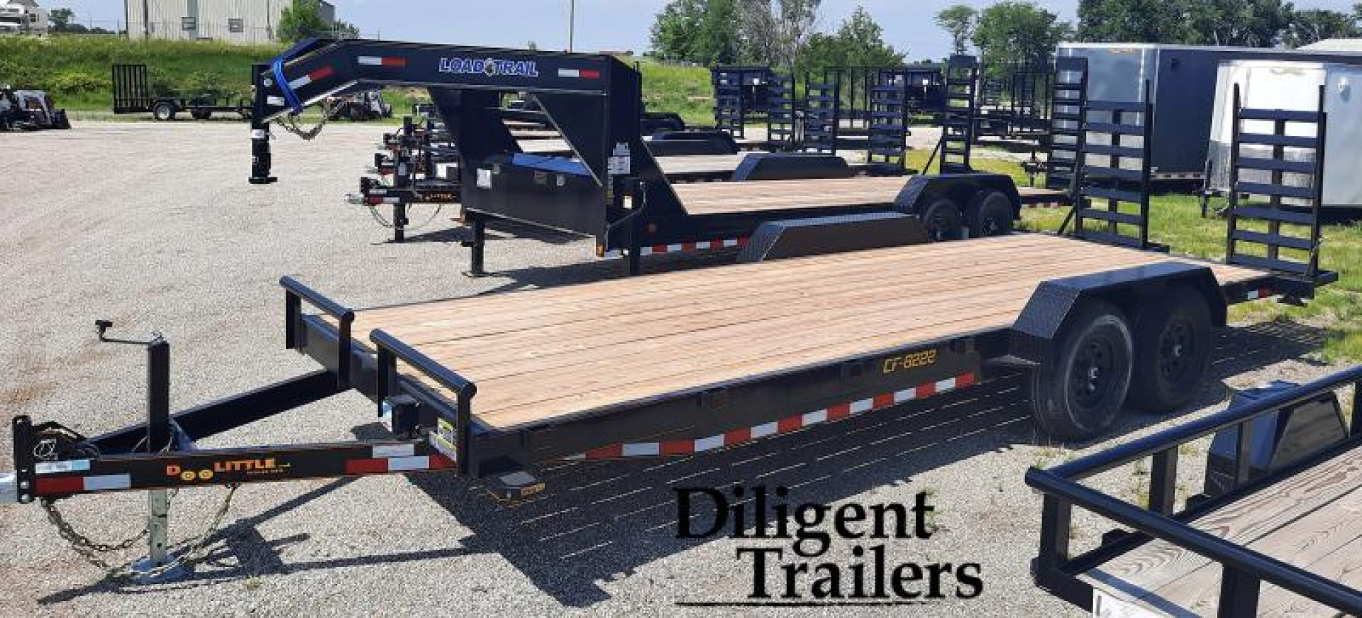 New 2023 DOOLITTLE TRAILER 82" X22' TANDEM AXLE 14K CAR HAULER TRAILER