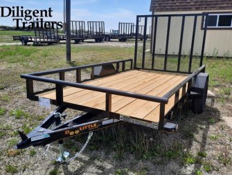 New 2023 Doolittle Trailer Mfg 77" x12' Single Axle 3.5K Utility Trailer