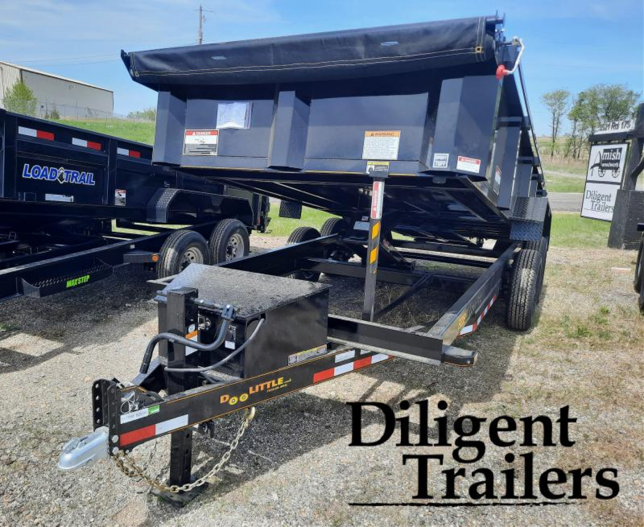 New 2023 Doolittle Trailer Mfg 82"x16' Tandem Axle 14K Dump Trailer