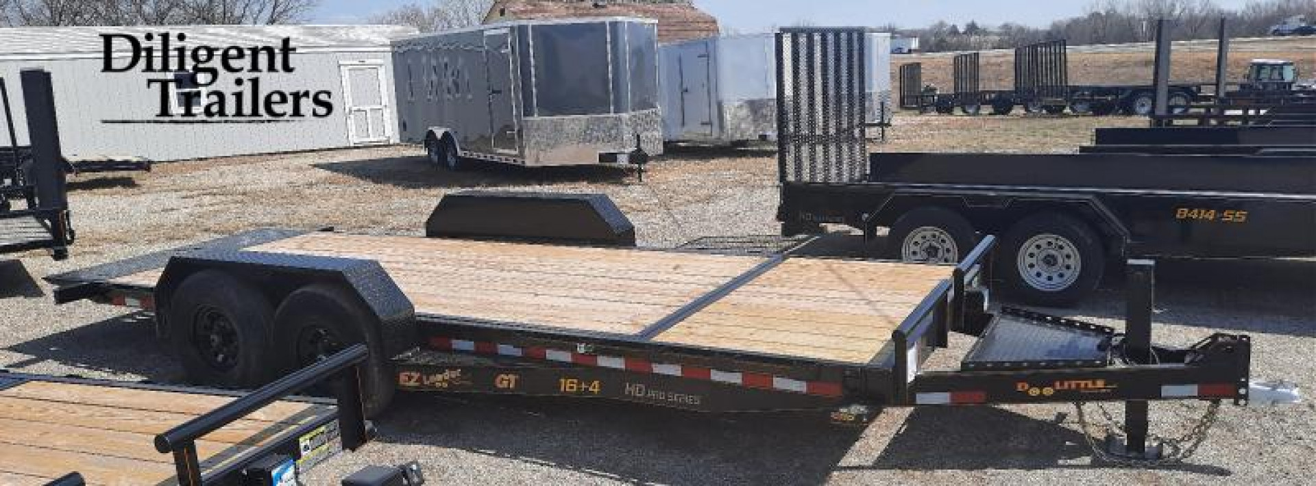 New 2023 Doolittle Trailer Mfg 82"x20' Tandem Axle 14K EZ Loader GT Tilt Deck Trailer