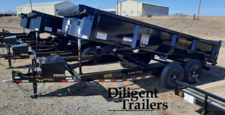 New 2023 Doolittle Trailer Mfg 82"x16' Tandem Axle 14K Dump Trailer