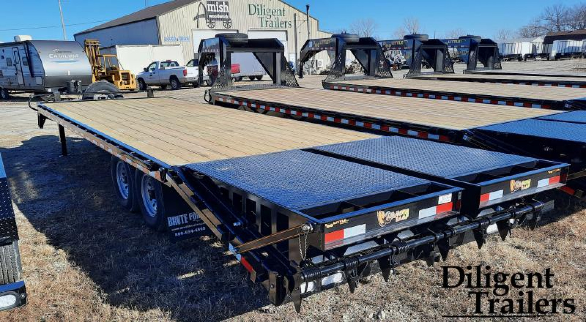 New 2023 Doolittle Trailer Mfg 102"x25' Tandem Axle 14K Deckover