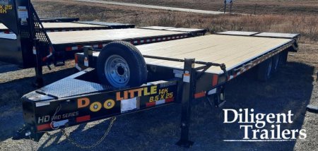 New 2023 Doolittle Trailer Mfg 102"x25' Tandem Axle 14K Deckover