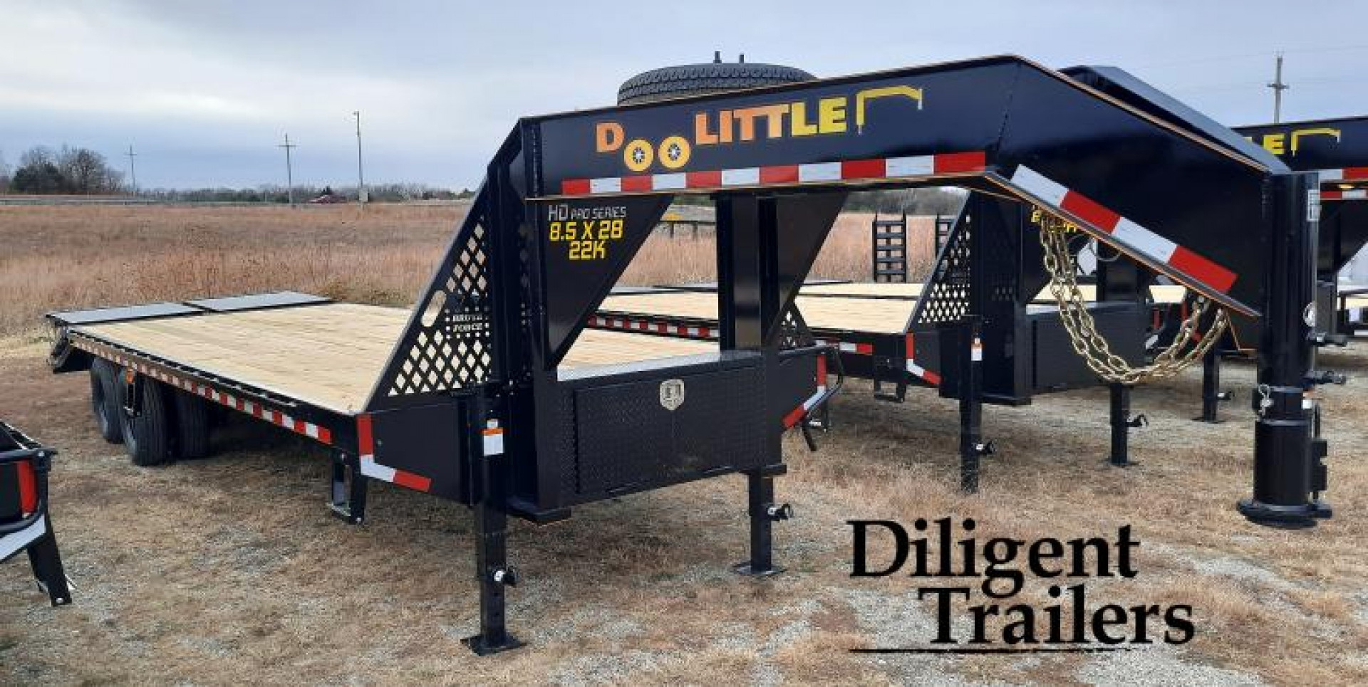 New 2023 Doolittle Trailer Mfg 102"x28' Tandem Axle 22K Deckover