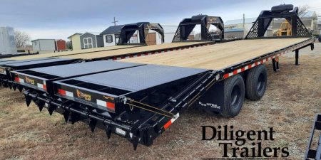 New 2023 Doolittle Trailer Mfg 102"x28' Tandem Axle 22K Deckover