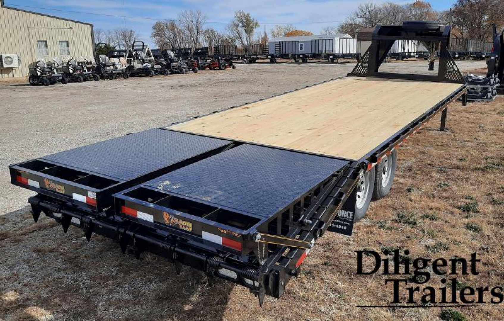 New 2023 Doolittle Trailer Mfg 102"x25' Tandem Axle 14K Deckover