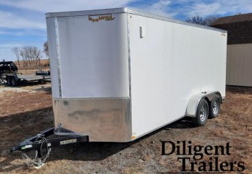 New 2023 DooLittle Trailer 7'x16' Tandem Axle 7K Enclosed Cargo Trailer