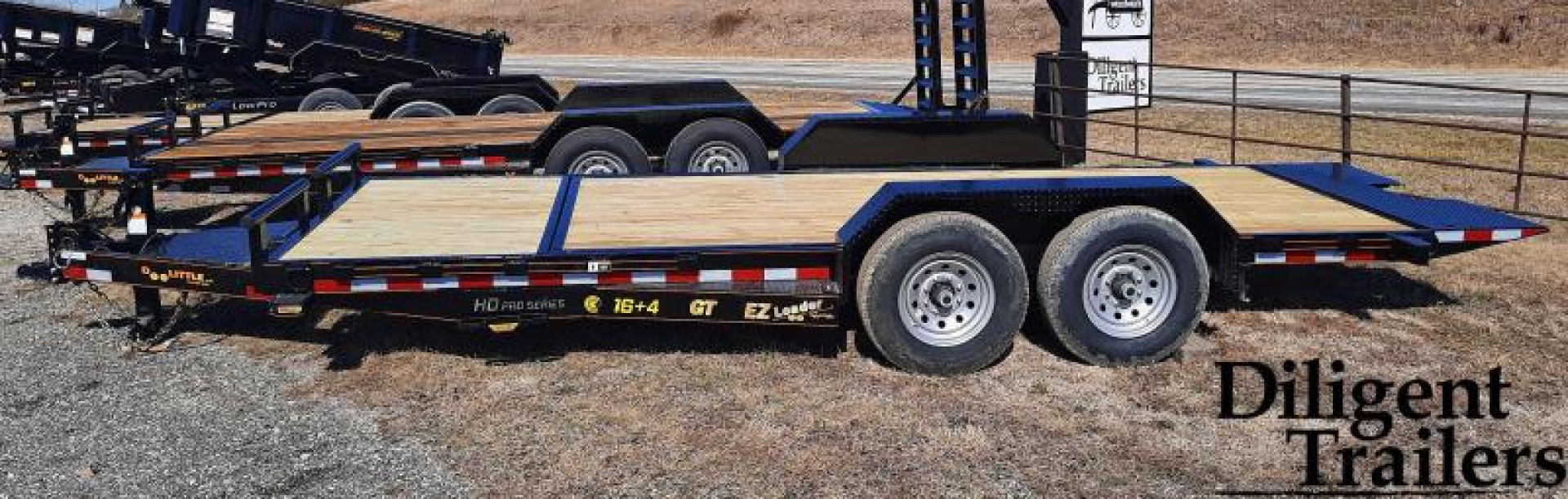 New 2022 Doolittle Trailer Mfg 82"x20' Tandem Axle 14K EZ Loader GT Equipment Trailer