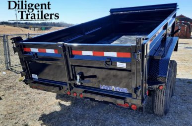 New 72" X 12' TANDEM AXLE DUMP
