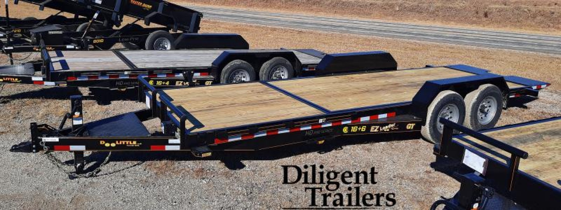 New 2022 Doolittle Trailer Mfg 82"x22' Tandem Axle 14K EZ Loader GT Equipment Trailer