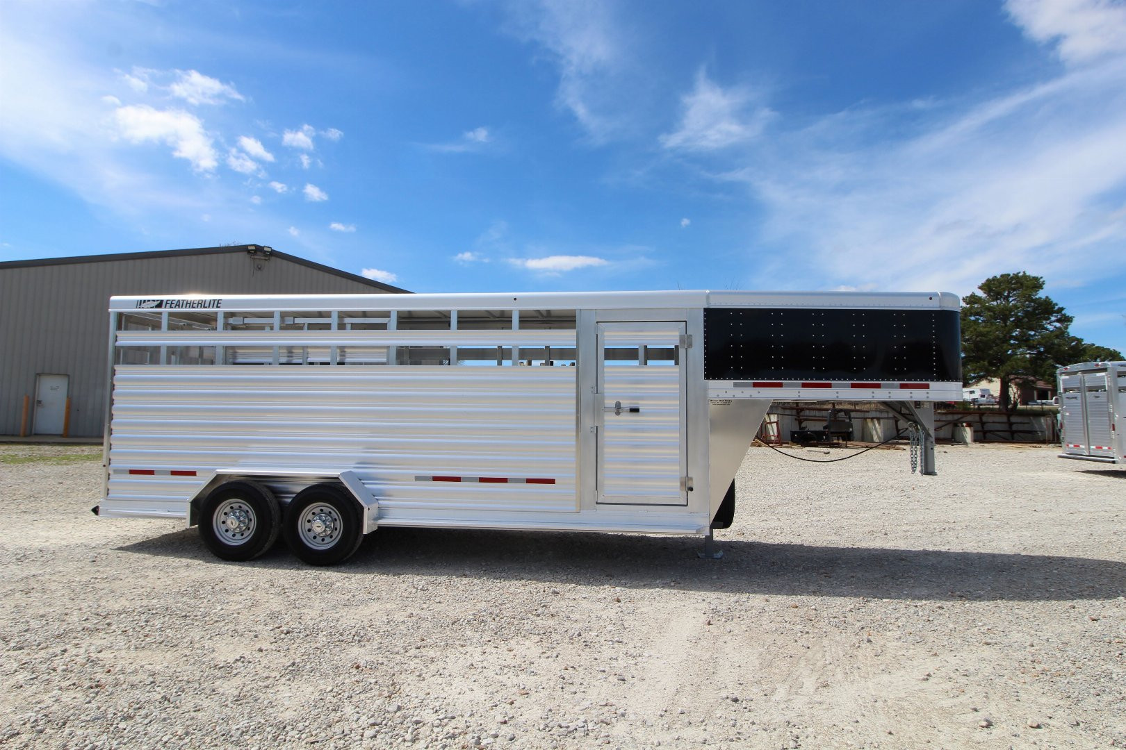 New 2024 Featherlite Trailers 8117 6'7 X 20' Stock / Stock Combo Trailer
