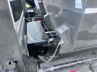 New 2026 IRON BULL 83x16 GOOSENECK ROLL OFF DUMP TRAILER W/ 1 BIN