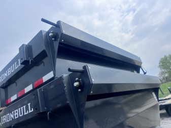 New 2026 IRON BULL 83x16 GOOSENECK ROLL OFF DUMP TRAILER W/ 1 BIN