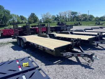 New 2025 BEHNKE 83X24 HEAVY DUTY EQUIPMENT HAULER TRAILER W/10K AXLES