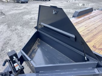 New 2025 IRON BULL 83X18 EQUIPMENT TRAILER W/7K AXLES AND RAMPAGE RAMPS