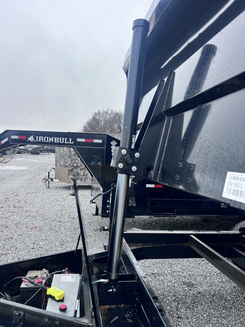 New 2025 IRON BULL 83X16 DUMP TRAILER W/ TRIPLE 7K AXLES AND 48" SIDES