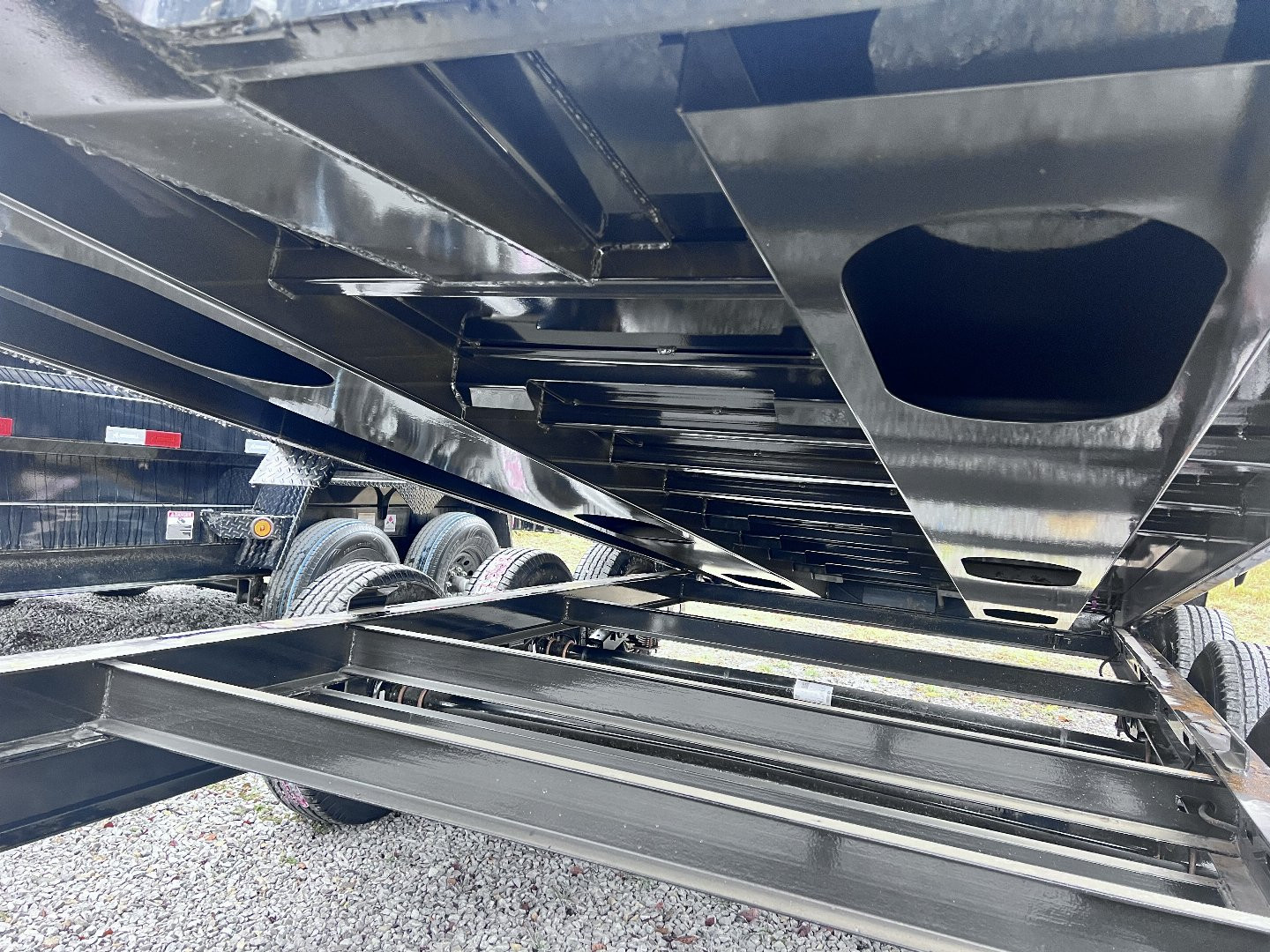 New 2025 IRON BULL 83X16 DUMP TRAILER W/ TRIPLE 7K AXLES AND 48" SIDES