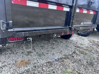 New 2025 IRON BULL 83X16 DUMP TRAILER W/ TRIPLE 7K AXLES AND 48" SIDES