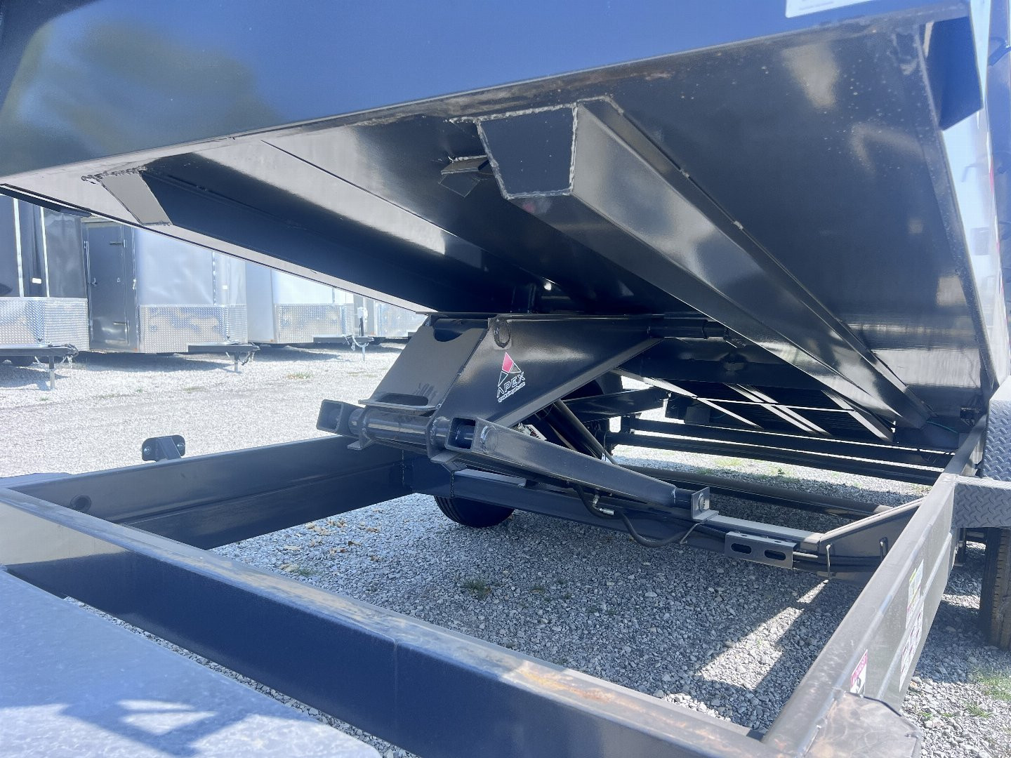 New 2024 IRON BULL 83X14 DUMP TRAILER W/ SCISSOR HOIST