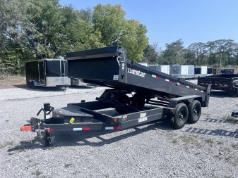 New 2024 IRON BULL 83X14 DUMP TRAILER W/ SCISSOR HOIST