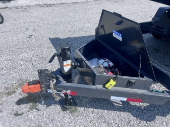 New 2024 IRON BULL 83X14 DUMP TRAILER W/ SCISSOR HOIST