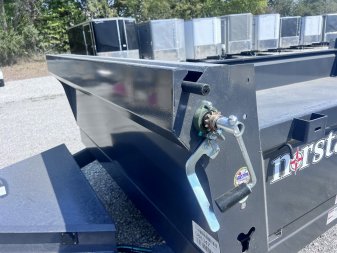 New 2024 IRON BULL 83X14 DUMP TRAILER W/ SCISSOR HOIST