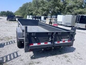 New 2024 IRON BULL 83X14 DUMP TRAILER W/ SCISSOR HOIST