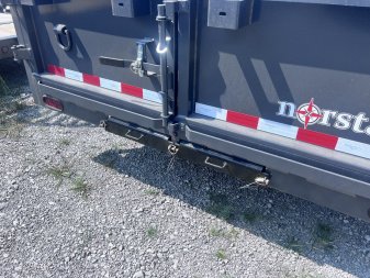 New 2024 IRON BULL 83X14 DUMP TRAILER W/ SCISSOR HOIST