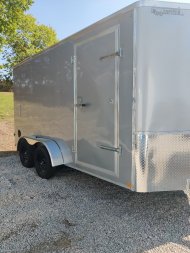 New 2025 DOOLITTLE 7X14X7 ENCLOSED CARGO TRAILER W/ BARN DOORS