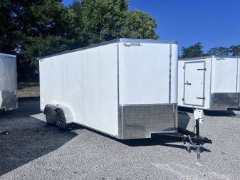New 2025 DOOLITTLE 7X16X7 ENCLOSED CARGO TRAILER W/ ELECTRIC JACK AND E-TRACK