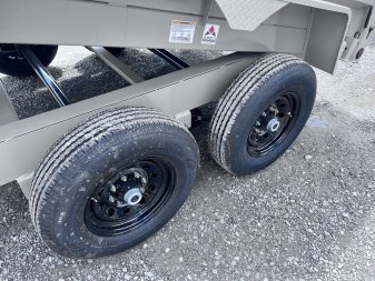 New 2024 IRON BULL 83X14 DUMP TRAILER W/ SCISSOR HOIST AND I-BEAM FRAME