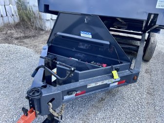New 2024 IRON BULL 83X16 DUMP TRAILER W/ SCISSOR HOIST