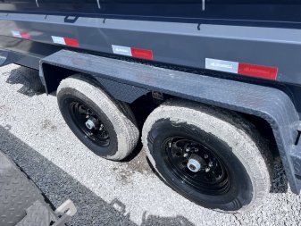 New 2024 IRON BULL 83X16 DUMP TRAILER W/ SCISSOR HOIST