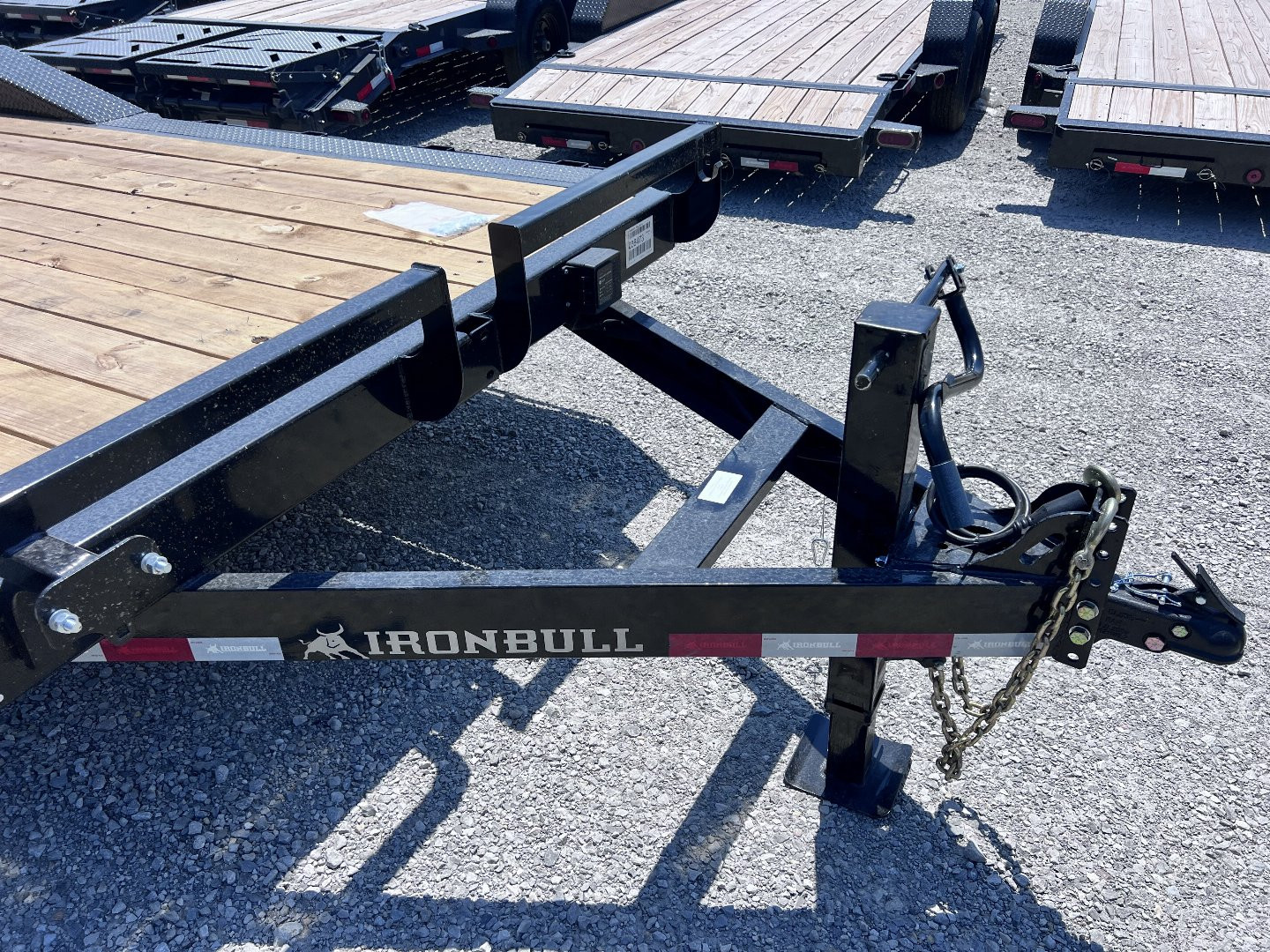 New 2024 IRON BULL 102X22 EQUIPMENT TRAILER W/ DRIVE OVER FENDERS